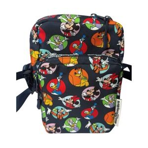 2025 Disney Parks Mickey & Friends Crossbody Bag Ear Holder Blue‎ WDW Travel Bag